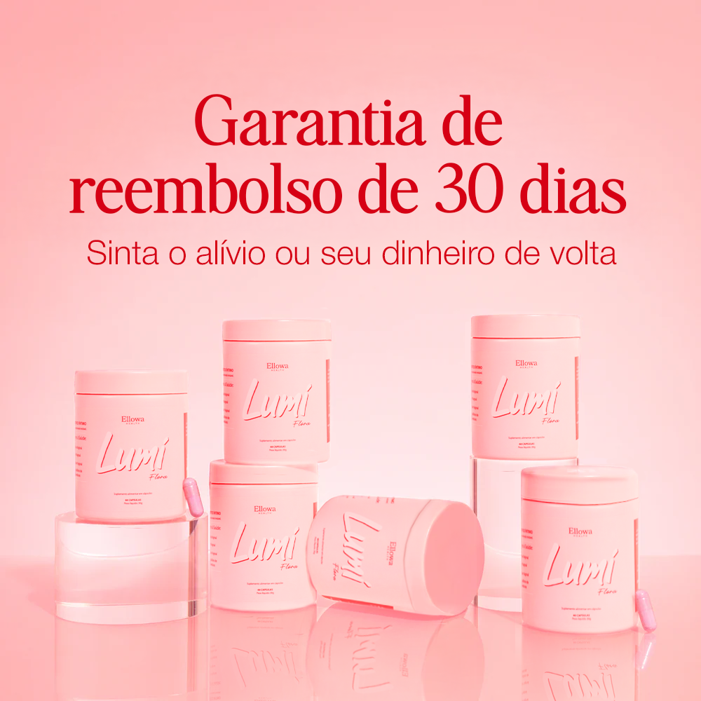 Kit 2 Lumi Flora Ellowa Health — suplemento flora vaginal 60 dias